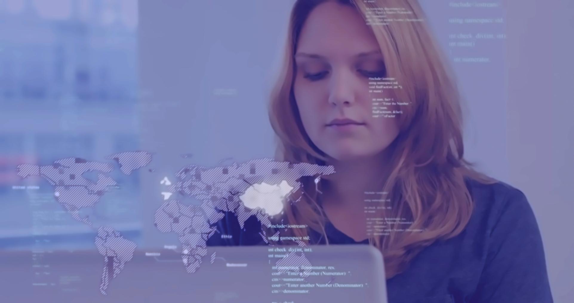 Smart contract development environment with code editor and blockchain network visualization